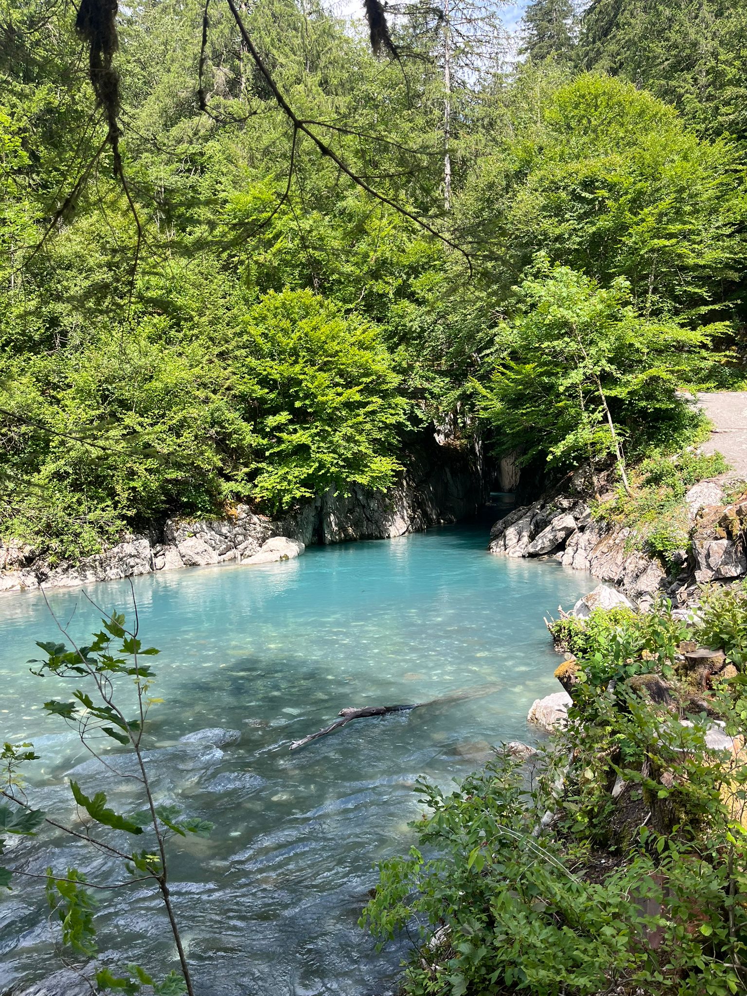 Alpine lake near Liddes, Switzerland