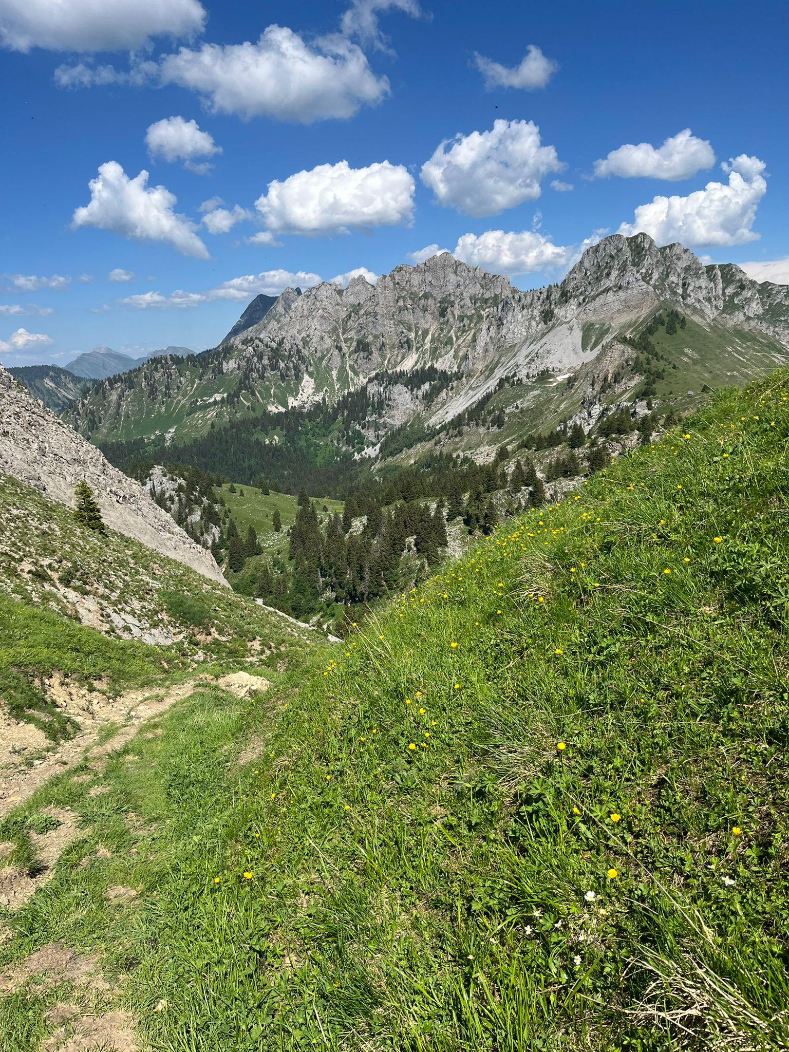 Summit view above Liddes, Switzerland